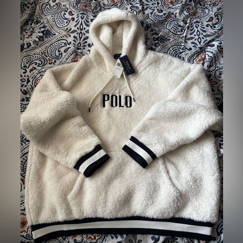 Ralph Lauren Off-White Fleece Outerwear